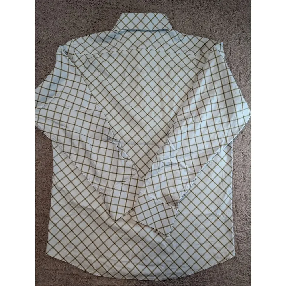 Men's Banana Republic Button-up Shirt, Blue/Brown - Size L
